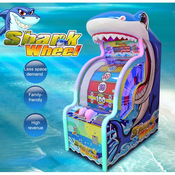 Shark Wheel Redemption Arcade Machines White / Blue Color 1550 * 900 * 2100 Size