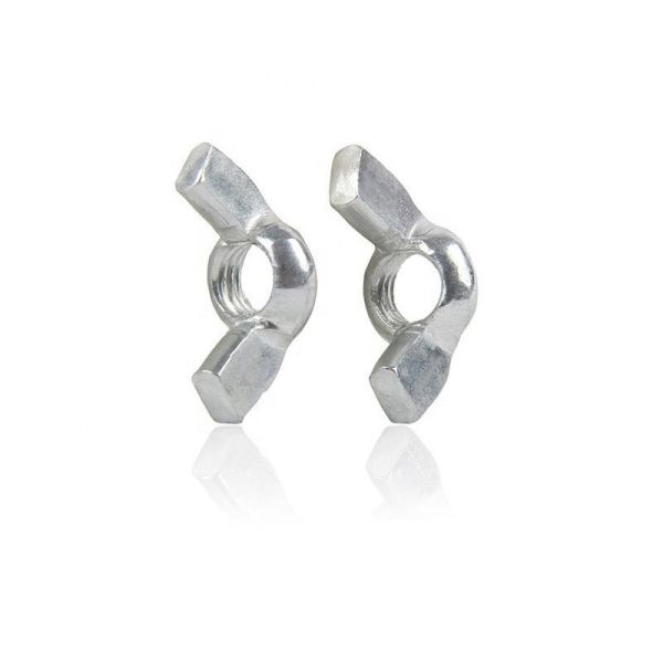 high-quality white galvanized wing nut nuts hand-tightened nuts DIN315