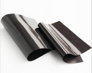 China Ferrite Magnetic Sheet Rolls 120 Degree Melting Magnet Rubber Sheet Brown color Plain Flexible rubber magnetic vinyl on sale
