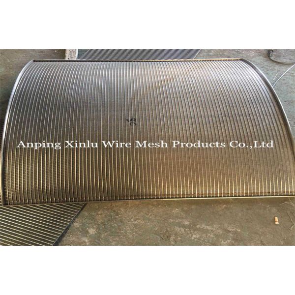 Slot 0.04" Johnson Vee Wire Screen Plate Flat Panel For Weaste Water Treatment