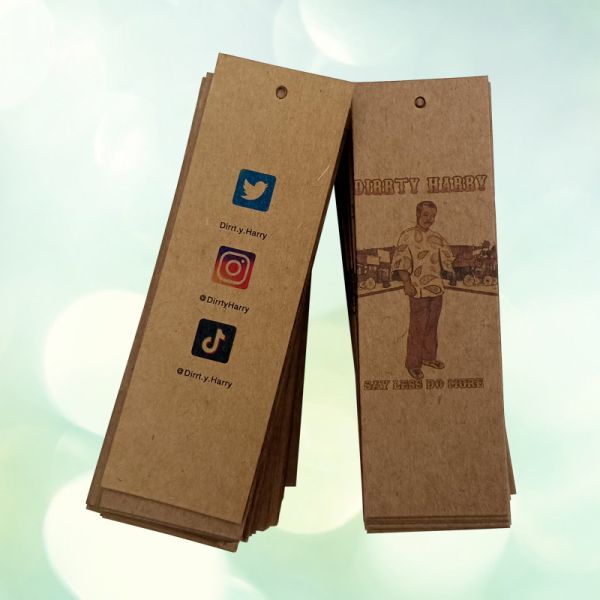 Custom Garment Cardboard Kraft Paper Printing Hang Tags For Clothing