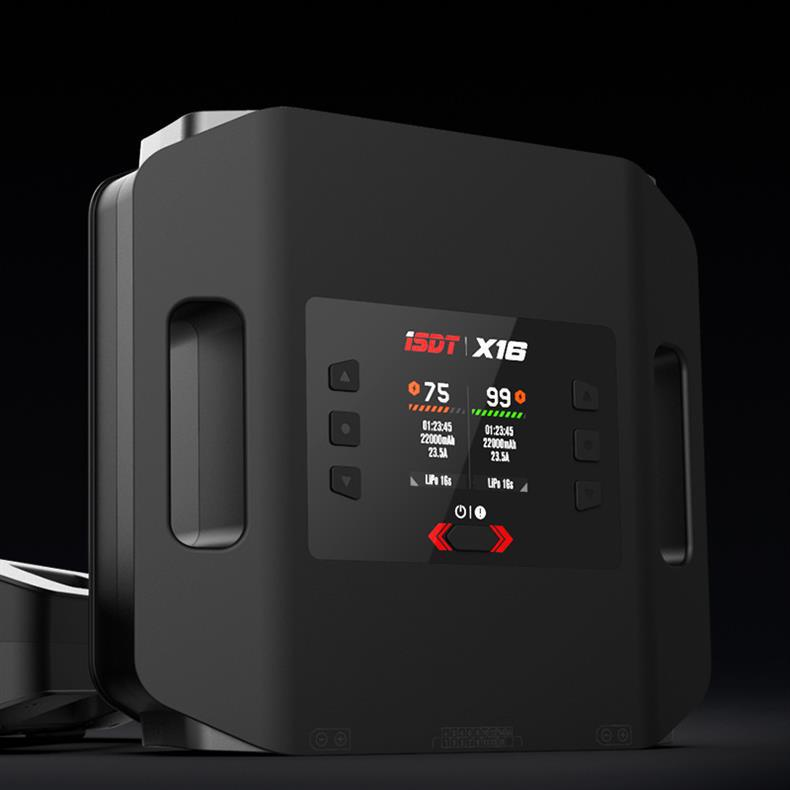 ISDT1-16S Lipo battery Charger X16 charger high-power dual-channel 1100W X16s lithium batteries 20A charging. charger for 2-16S