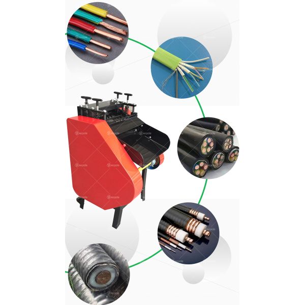 200-1000 Kg/d Capacity Professional Copper Wire Cable Peeling Machine with 99.99% Separation Rate