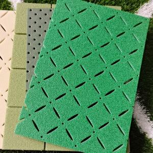 Quality High Slip Resistance Rubber Shock Absorbing Floor Tiles 1/2 Inch wholesale