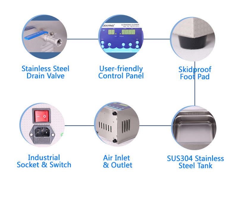 40KHz Digital Ultrasonic Cleaner , 10L Industrial Ultrasonic Cleaning Tanks