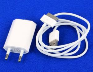 Quality White USB EU AC Power Adapter Wall Charger Plug + Cable For iPod iPhone 3GS 4 4S wholesale