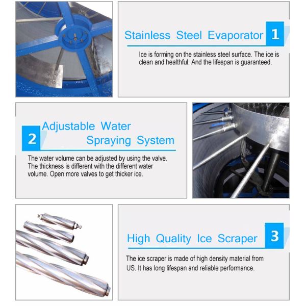 5 Tons Per Day Containerized Ice Flake Making Machine R507 Refrigerant