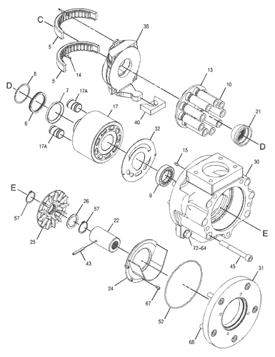3849434 PUMP GP-PISTON Parts scheme