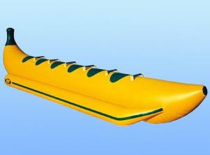 Quality Yellow Inflatable Boat Toys 6 Person Towable Banana Water Game Tube wholesale