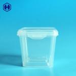 Easy Lock Square Food Packaging Plastic Container 530ML Reusable