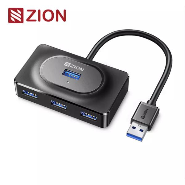 Cheap USB 3.0 Square 4-Port Hub Black/White High Speed USB Hub for Expanding Connectivity with Stylish Design for sale