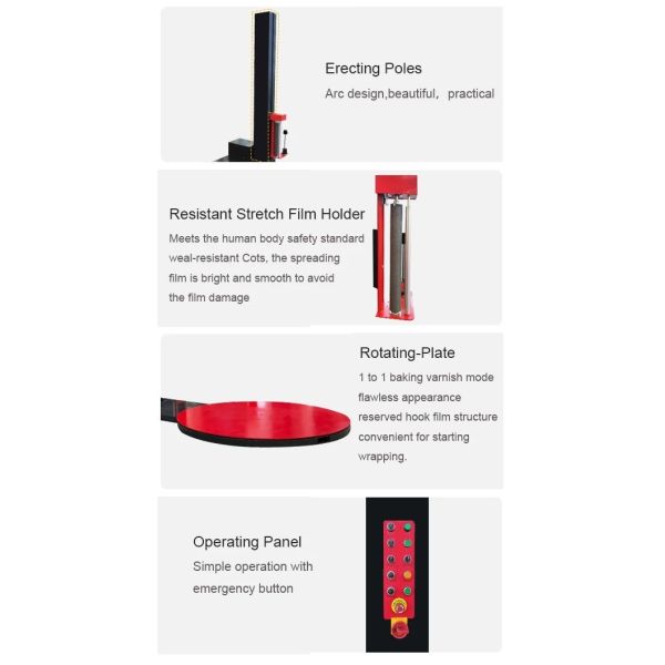 Automatic Conveyorized Turntable Stretch Wrapping Machine Pallet Stretch Film Pre-Stretch Wrapping MachinePallet Wrapper