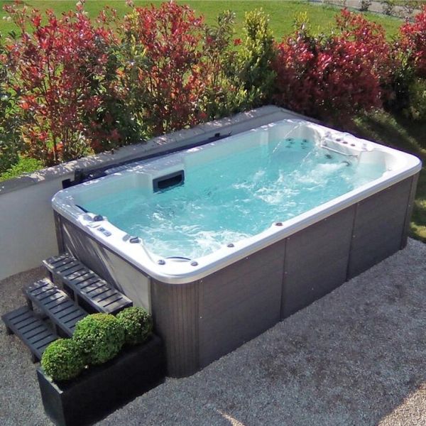 Outdoor Swimming Pool Cold Plunge Whirlpool Tubs Luxury Endless Swim Pool For Jacuzzi Air Massage Swim Pool For Garden