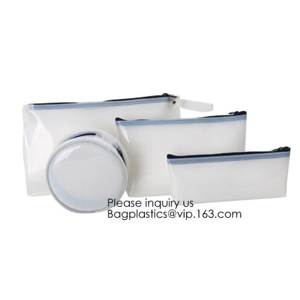 Promotional EVA cosmetic pouch bag with a rubber handle,eco friendly transparent BSCI women EVA cosmetic bag, bagease