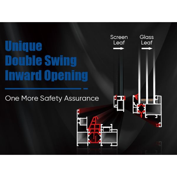 Multi Function Thermal Insulation Soundproof Housing Aluminium Tilt and Turn Casement Window