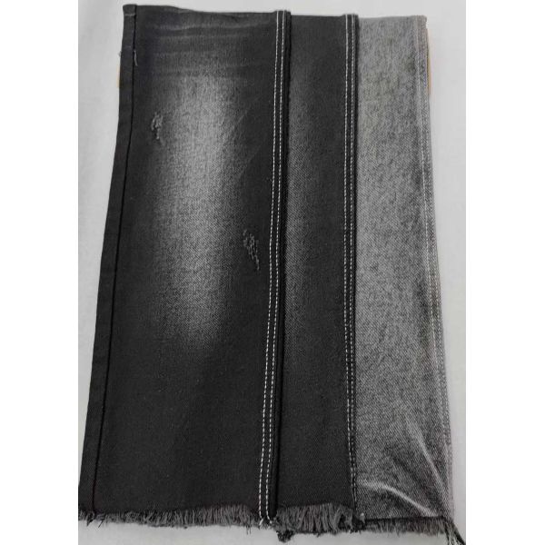10oz Medium elastic Black/Black right twill with full width 180cm construction 8*10/40+75 Denim fabric JSD3078A for jeans