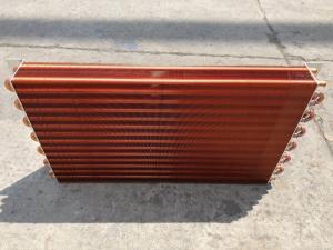 China Fin Type Refrigeration Heat Pump Condenser Coil Copper Tube RoHS Certificated on sale