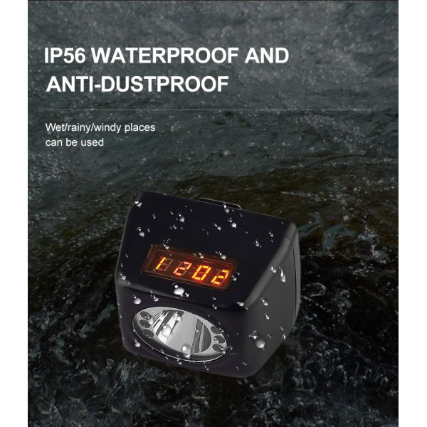 Dual LED Mine Head Lights 4500mah Headlamps Safety Work Lighting