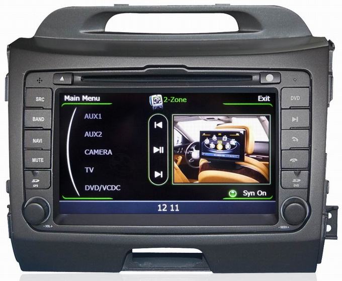 Ouchuangbo Newest Car DVD Player for S100 Kia Sportage 2010-2012 with GPS Radio 3 zone POP 3G/wifi BT OCB-074