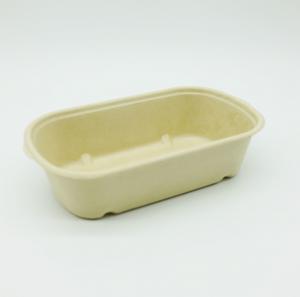 Quality Unbleached Microwavable Pulp Produce Trays , Molded Pulp Food Trays Freezer Safe wholesale