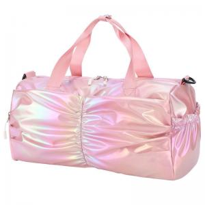 China Wholesale quality bags, Custom Logo Fashion Travel Sports Bag, Large Capacity Ladies Pink Duffel Bag Travel Bags on sale