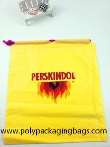 China Yellow Waterproof Nylon Mesh Promotional Drawstring Bags / Personalized Drawstring Bags on sale