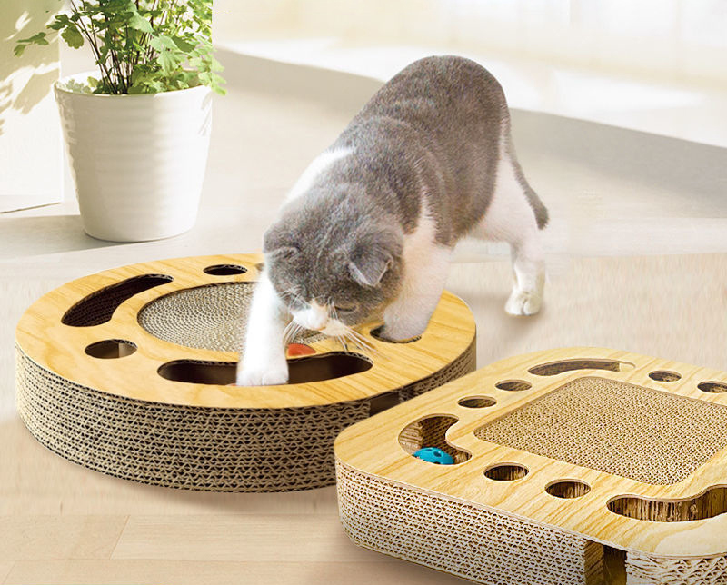 Cat Toy Ball Sustainable Wooden Ideal for Interactive Play and Exercise