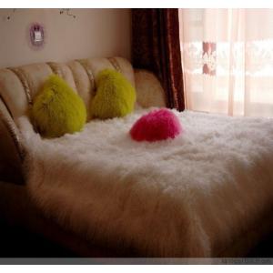 Quality PELT Fur Sheepskin Throw Blanket Cushion Rugs 180x200 wholesale