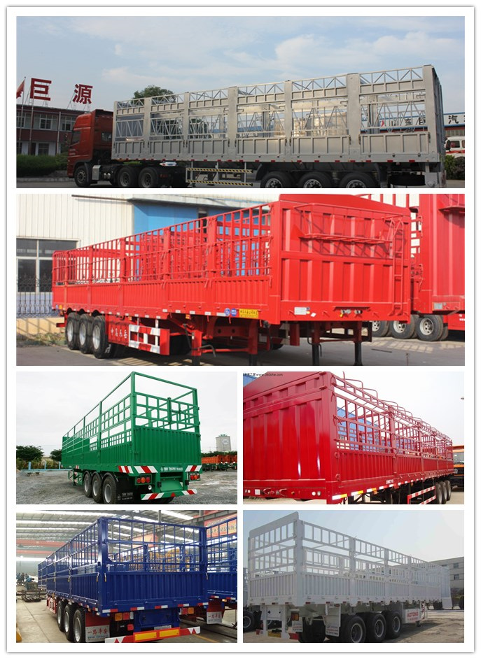 2''/3.5'' Bolt Type Kin Pin Aotong 3 Axles Cargo Transport Semi Trailer for Truck Trailer