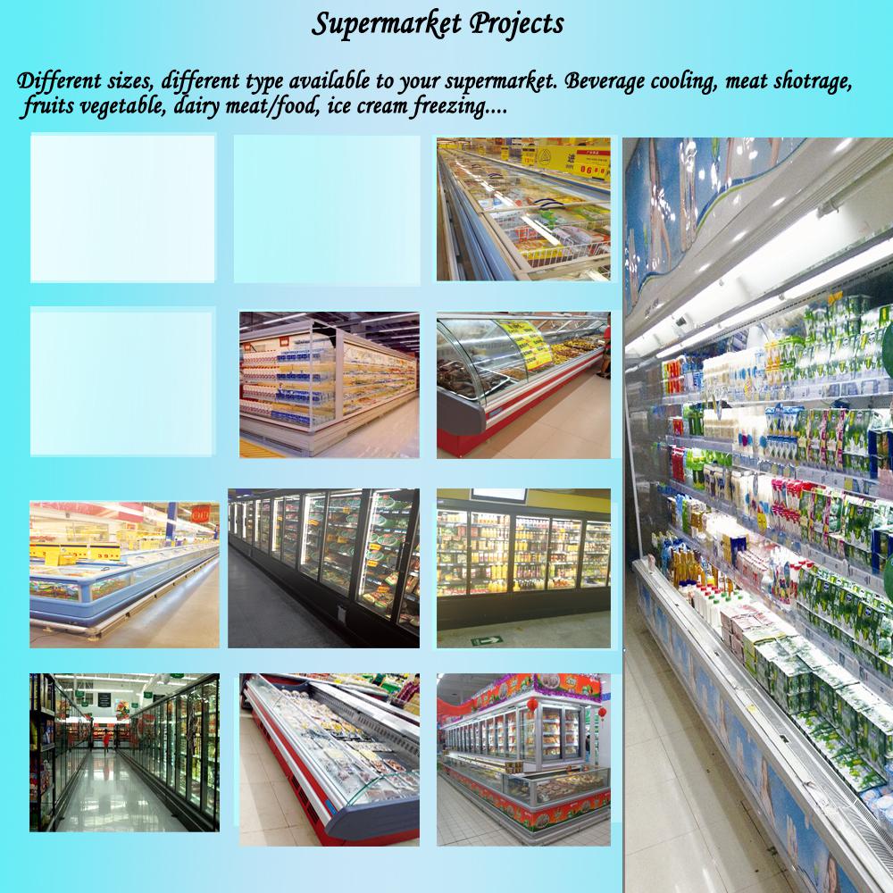 Professional Supermarket Projects Refrigeration Equipments For Fruits / Vegetable
