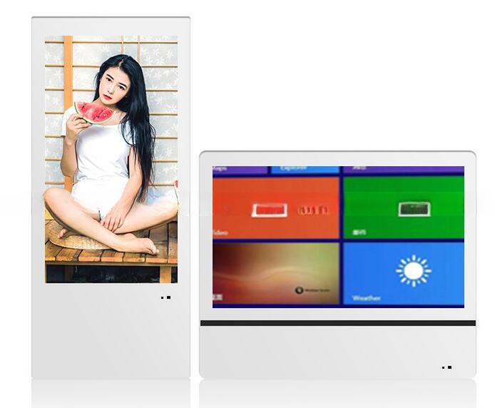 super slim elevator 15.6 inch android advertising player screen with body sensor