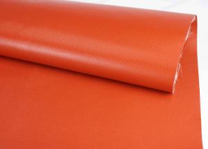 Quality Composite Silicone Coated Fiberglass Fabric 1.25-1.3mm Thickness cloth wholesale