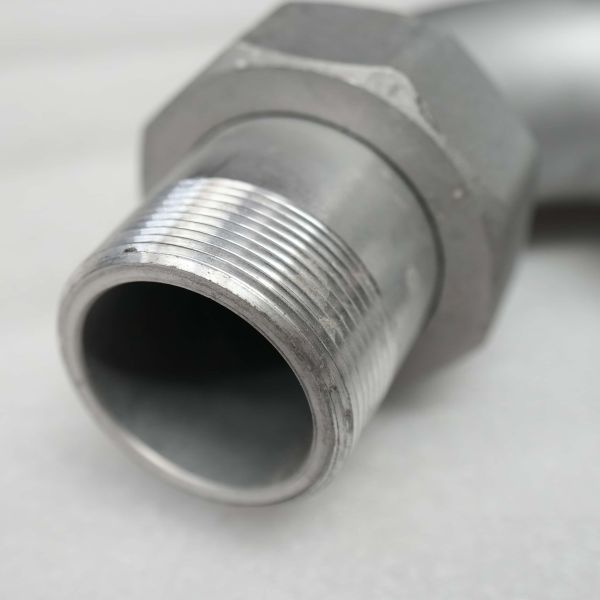 Universal Sprinkler Palm Assembly (Three-Bend Front Flush) - Aluminum Alloy, High-Pressure, for Sweeper-Scrubber Front Nozzle, Efficient Road Flushing