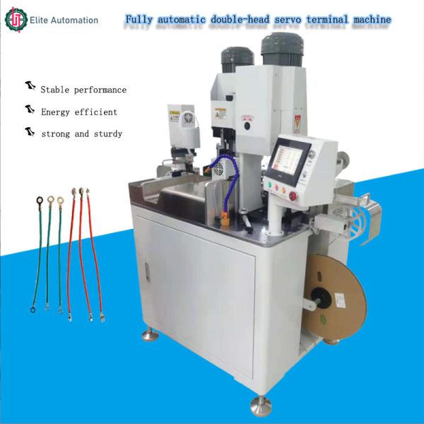 AC220V Fully Servo Double Head Terminal Machine With LCD Screen