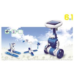 Blue / White Plastic Diy Arduino DOF Robot Kit ,  6 In 1 Educational Diy Solar Kits