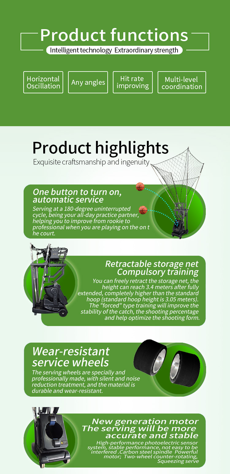 Speed Adjustable Basketball Shooting Machine For Professional Competition