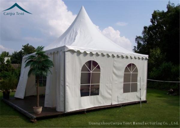 Cheap 850g/Sqm PVC Polyester Coated Gazebo Tents White For Promotional Show for sale