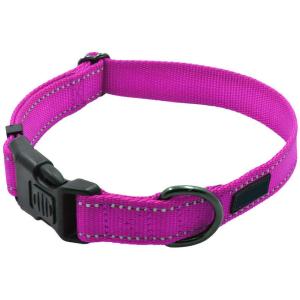 Quality Durable Sturdy Nylon Buckle Highly Reflective Soft Nylon Dog Collar wholesale