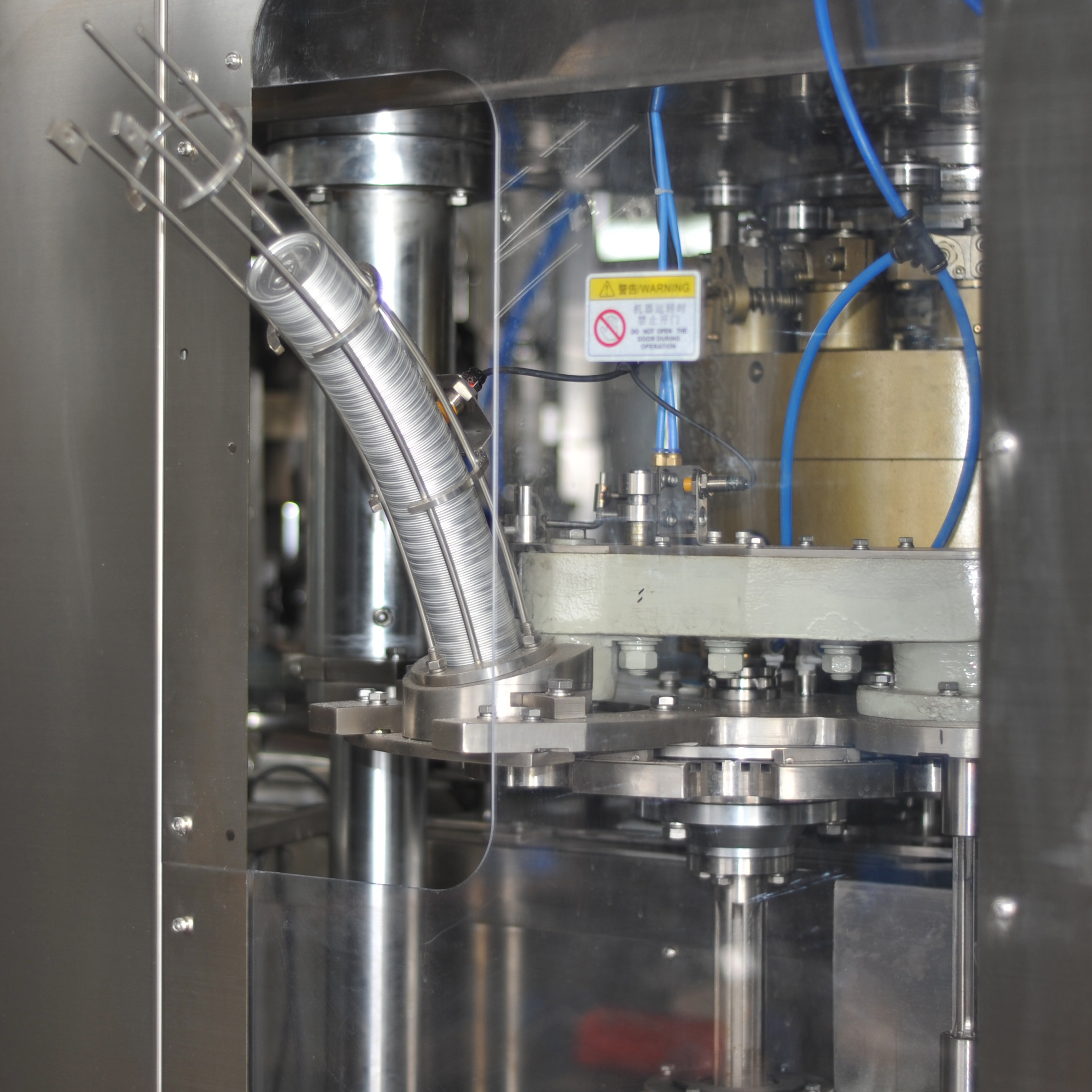 Pop Can Beverage Filling Machine PLC Control Food Can Sealer