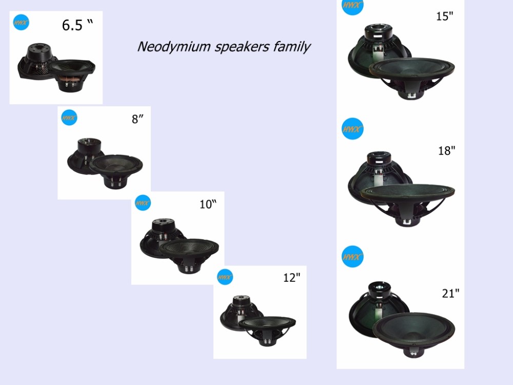 1.5KG 150w Subwoofer 95dB 6.5 Inch Midrange Speaker