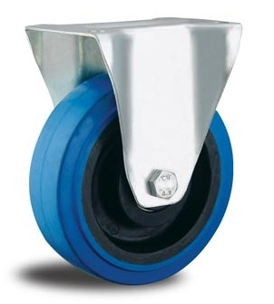 4 inch hand trolley wheels rubber caster fixed castor wheels 100mm