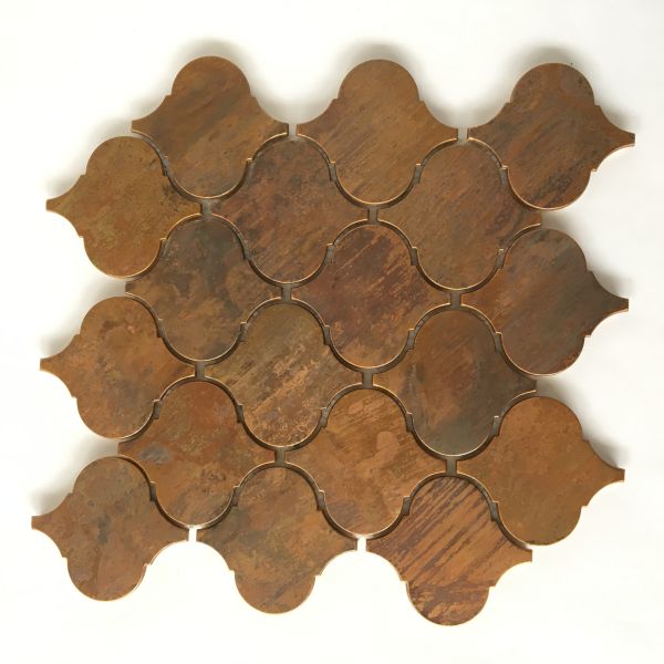 Factory Supply Bronze Metallic Copper Tiles Lantern Design For Kitchen Backsplash Metal Tiles
