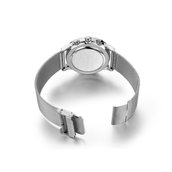 Black Zinc Alloy Case Mens Quartz Watch Water Resistant For Young Men