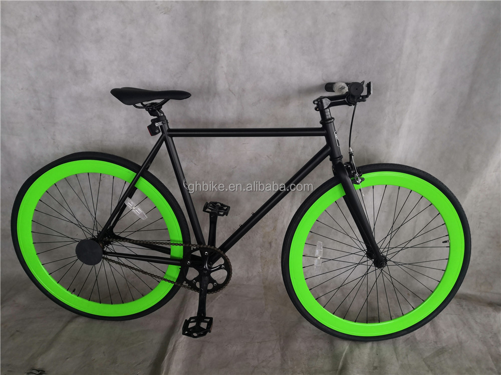Ordinary Pedal Fixie Bike 700c Single Speed Fixed Gear Bicycle with Double V Brake