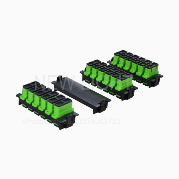 24 Ports Fiber Optic Patch Panel LC / APC Connectors Rack Mountable