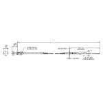 Button Adjustable Throttle Locking Control Cables With High Temperature
