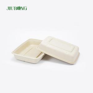Disposable Sugarcane Food Container Biodegradable Greaseproof Paper OEM ODM