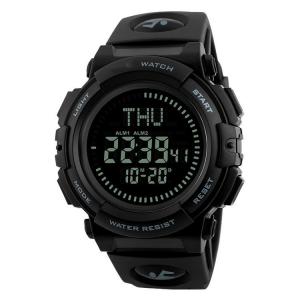 China World Time Skmei Pedometer Watch Chronograph Men Wrist Digital Watch Sport Compass Watch 1290 on sale