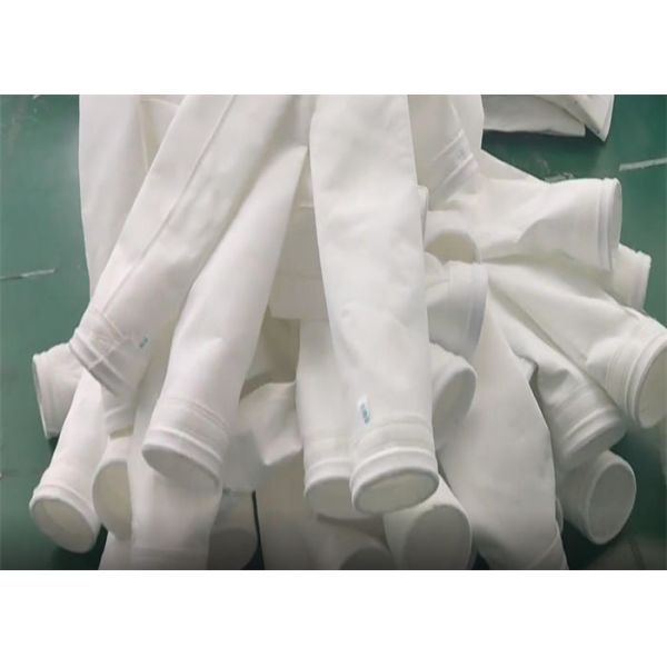 Wear Resistant Polyester Filter Bag 550g/m2 For Raw Meal Grinding Dust Collectors