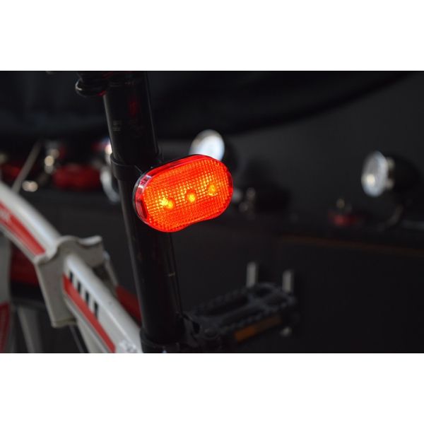 3pc Cycle Smart Tail Light 20mm To 30mm Battery Powered